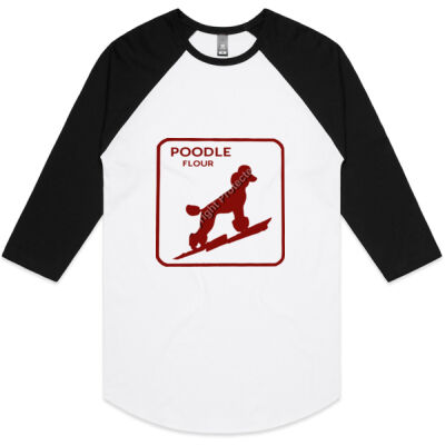 Poodle - Unisex Raglan Thumbnail
