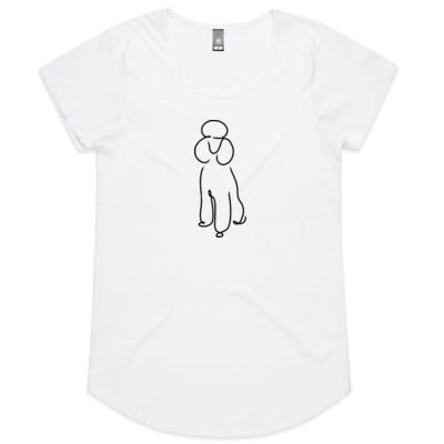 Poodle - Women's Tee, Scooped Neck Thumbnail