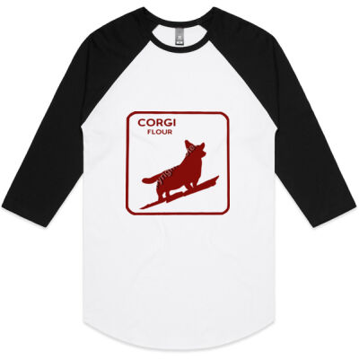 Corgi - Unisex Raglan Thumbnail