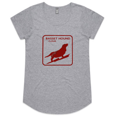 Basset Hound - Women's Tee, Scooped Neck Thumbnail